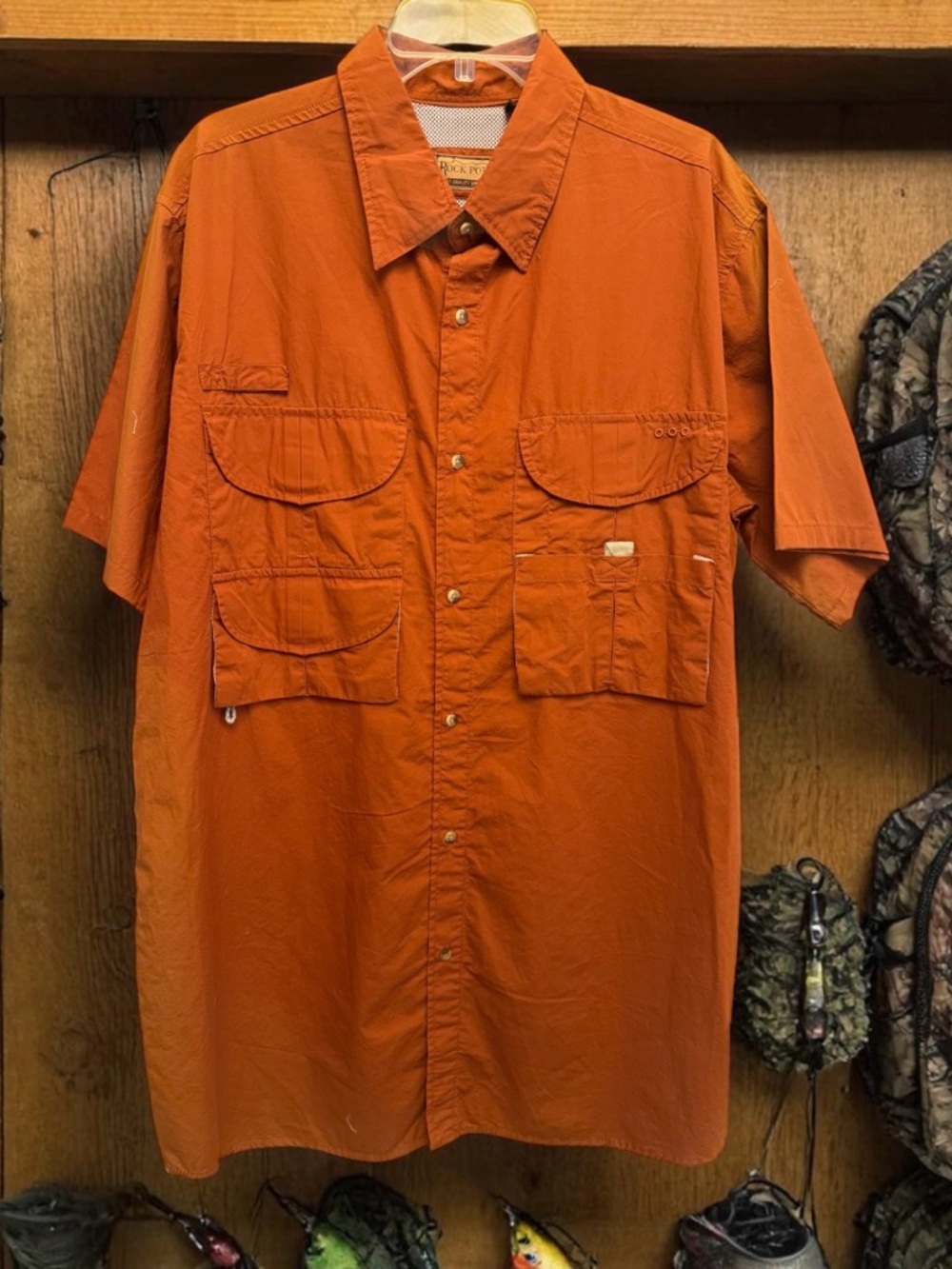 Men's 2XL Game Guard Short-Sleeve Utility Shirt - Orange